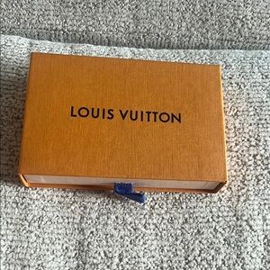 Louis Vuitton Orange Gift Box with Blue Pull